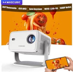 L018 4k Full Hd Android Projector650ANSI 1080P Auto Focus & BT5.2WIFI6