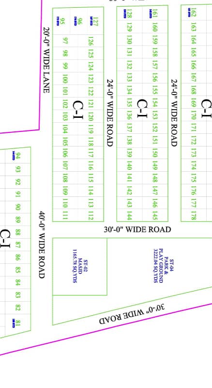 1 Year Instalment Plot on 40ft Road Face West Open Plot in REHMANI COTTAGES 30