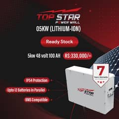 Topstar 5kw Lithium Ion battery Solar Batteries In Karachi on discount