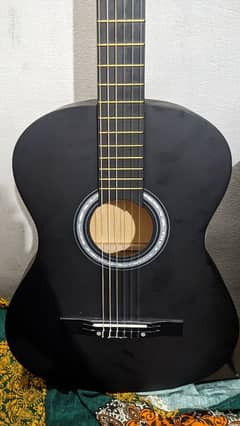 acoustic guitar black colour