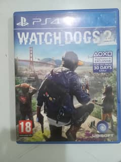 Watch dogs 2 Playstation 4 disc ps4