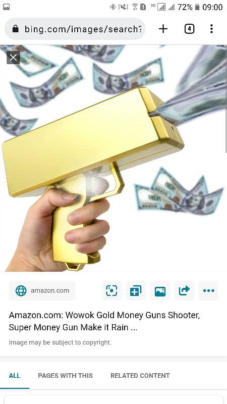 Rain Money Gun with 100pcs NOTES of Fake USD 3