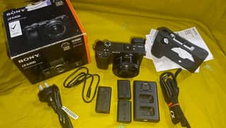 sony 6400 with ket lense with box and all accessories