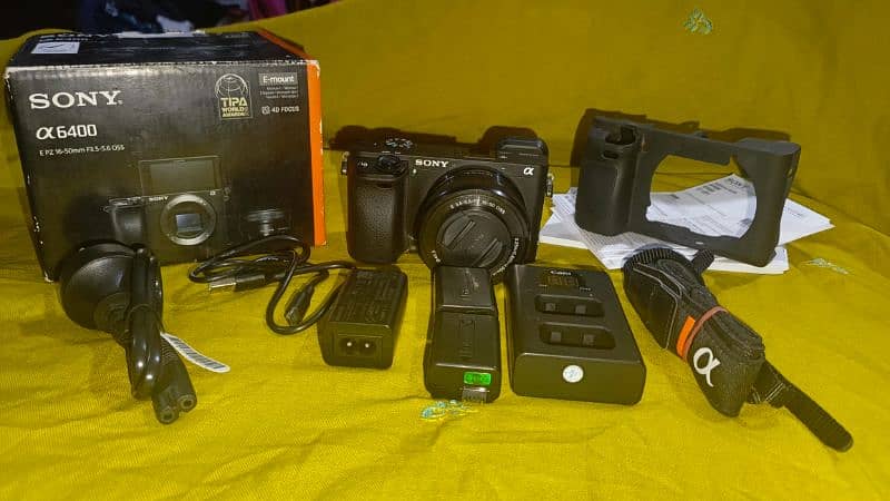 sony 6400 with ket lense with box and all accessories 6