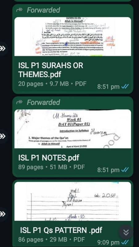 Olevel Islamiyat notes P1 & P2 BY "sir muzammil" 1