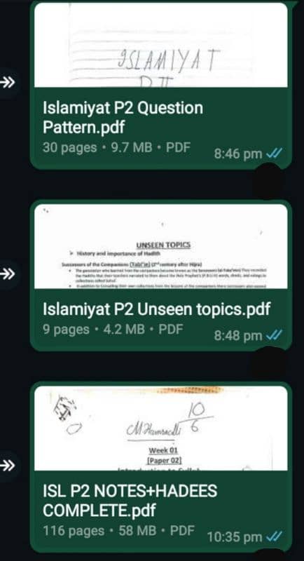 Olevel Islamiyat notes P1 & P2 BY "sir muzammil" 2