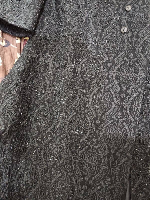 Black Sherwani in 10/10 condition 1