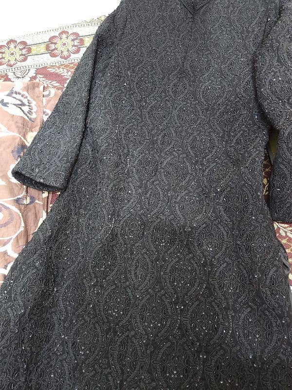 Black Sherwani in 10/10 condition 2