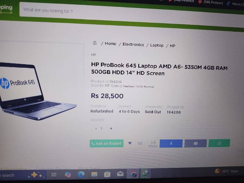 AMD A6 HP LAPTOP 4