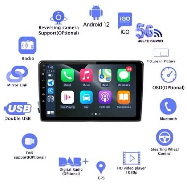 android panel 9inch for all cars suitable 1