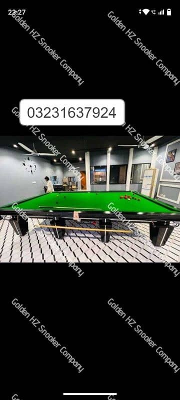 SNOOKER TABLE | RILEY SNOOKER TABLE | BILLIARD | GOLDEN HZ 3