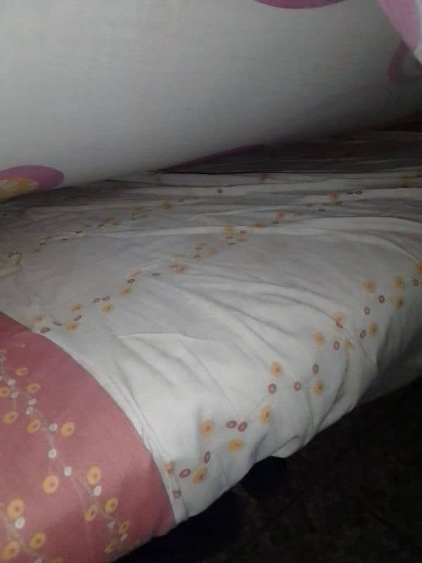 iron bed with mattress 2