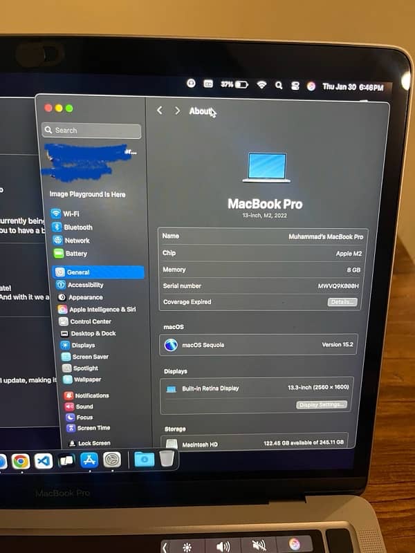 Apple Macbook Pro 13.3’ 256 GB 89% Battery 4