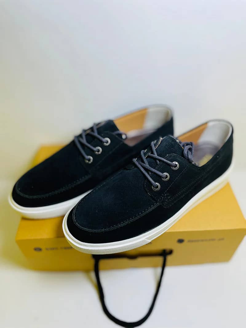 Premium Black Leather Casual Sneakers 1