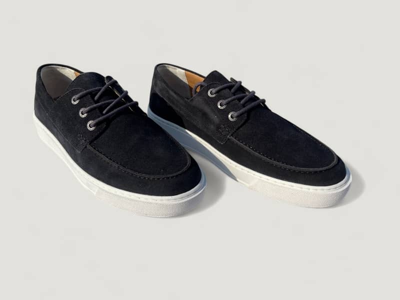 Premium Black Leather Casual Sneakers 3