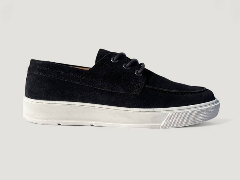 Premium Black Leather Casual Sneakers 4