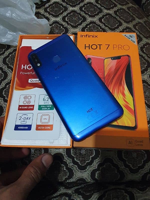 infinix hot 7 Pro 4/64 with box only 0