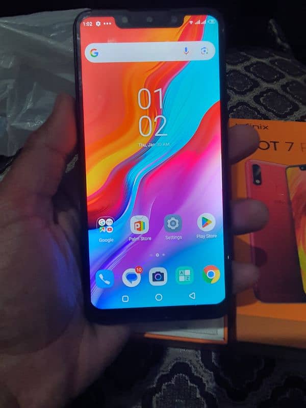 infinix hot 7 Pro 4/64 with box only 1