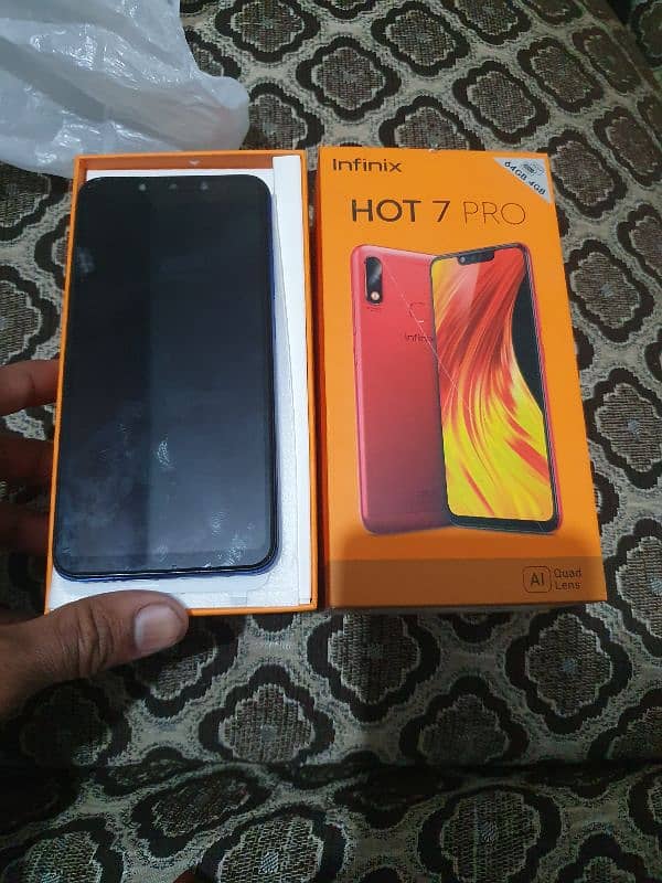 infinix hot 7 Pro 4/64 with box only 4