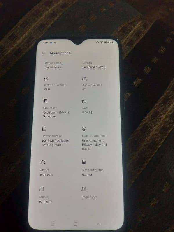 Realme5 pro 4/128 7