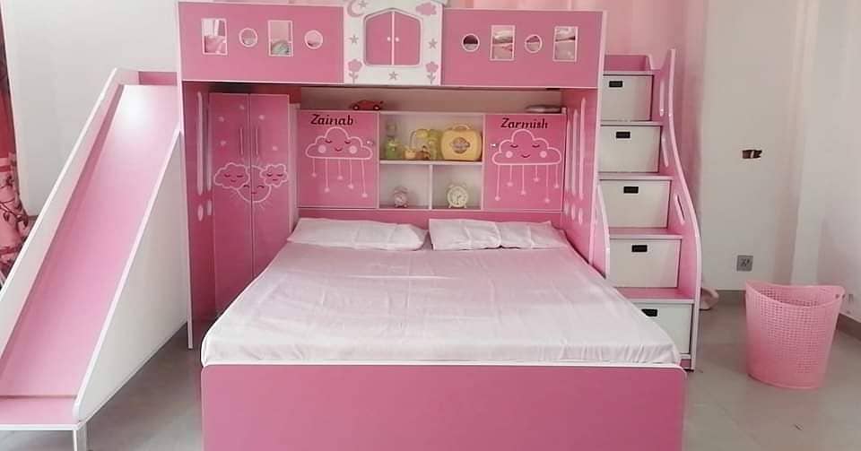 Bunk bed, kids ,furniture, baby bunker, Triple , double | 03234921584 9