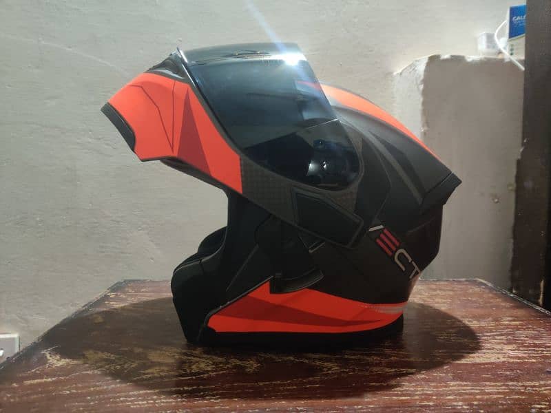 HELMET VECTOR VT-254 FOR MOTORBIKE - FLIPUP - DOT APPROVED- DUAL VISOR 0