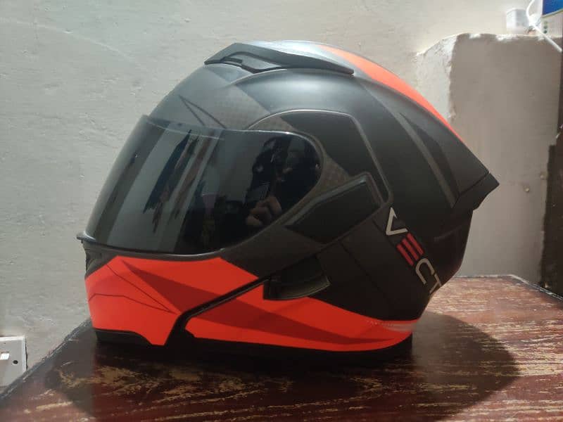 HELMET VECTOR VT-254 FOR MOTORBIKE - FLIPUP - DOT APPROVED- DUAL VISOR 3