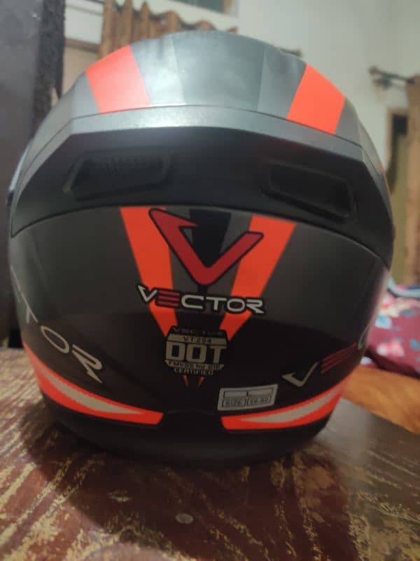 HELMET VECTOR VT-254 FOR MOTORBIKE - FLIPUP - DOT APPROVED- DUAL VISOR 4