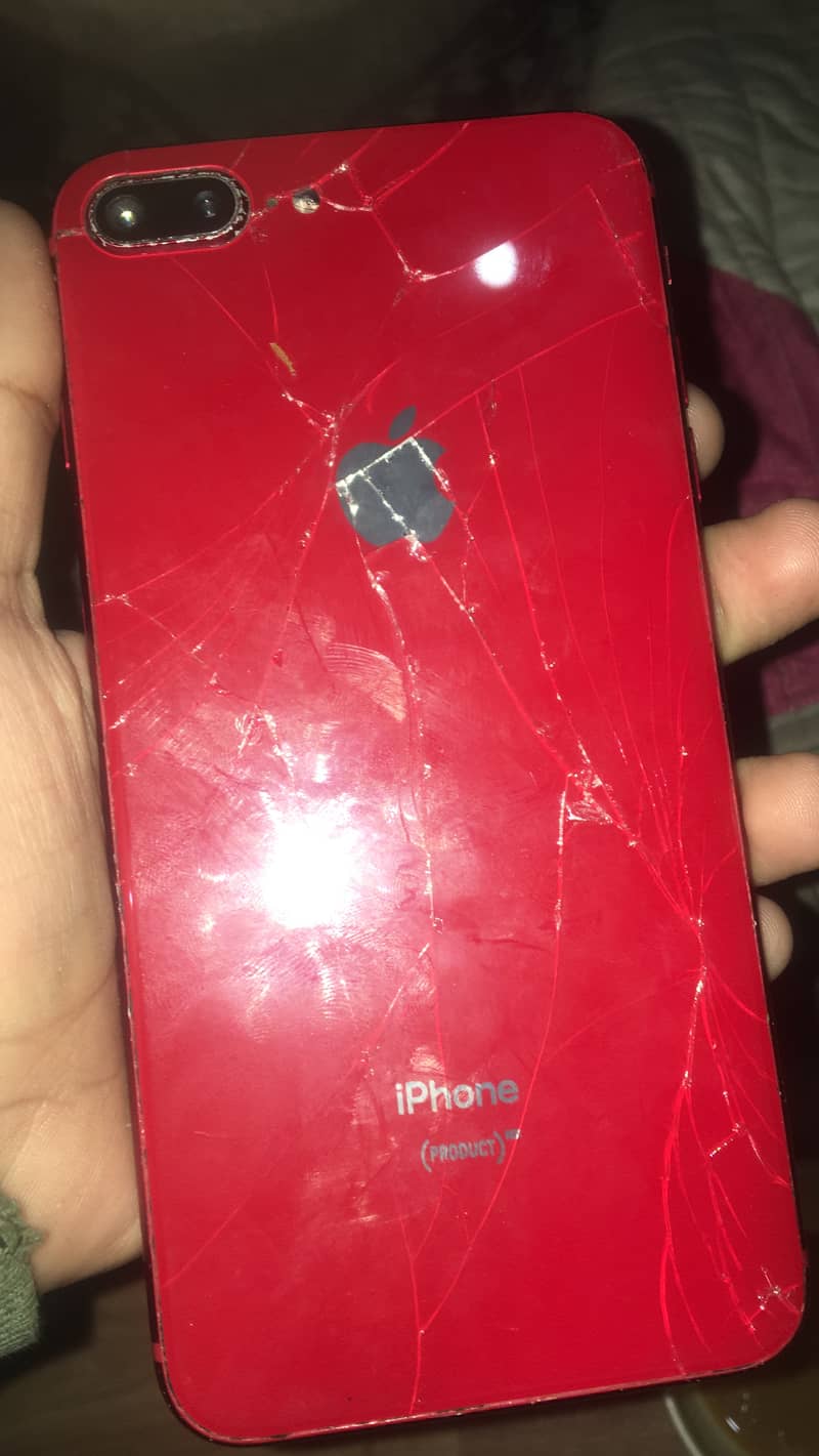 iphone 8plus panel khrab ha or all ok ha exchange possible 64 gb 0