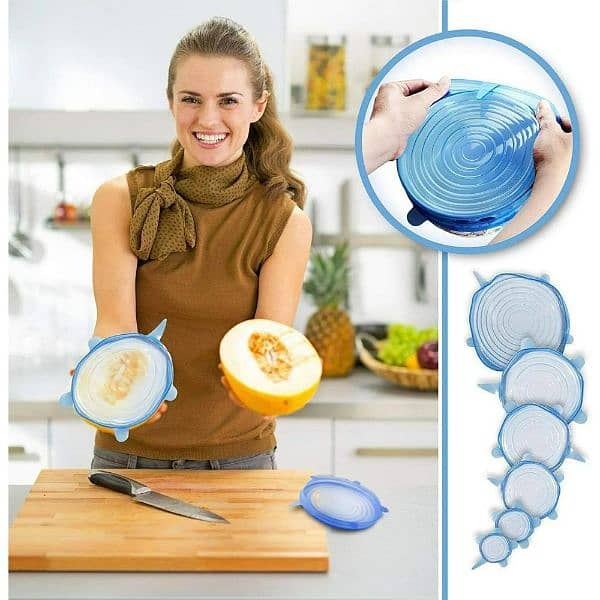 Reusable silicon Food Covers 3