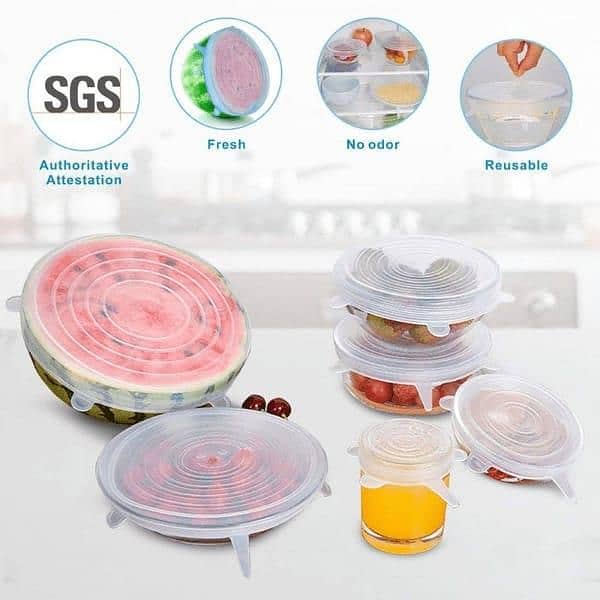 Reusable silicon Food Covers 6