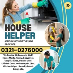 House Maids Baby Sitter Nanny Couple Nurse Patient Care Security Guard