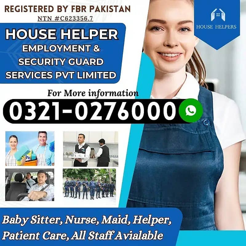 Maids , Nanny , Baby Sitter , Nurse , Chef , Cook , Maid Available etc 12