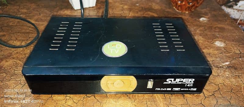 Master Deluxe Dish With Super Golden Lazer Sim Receiver 5