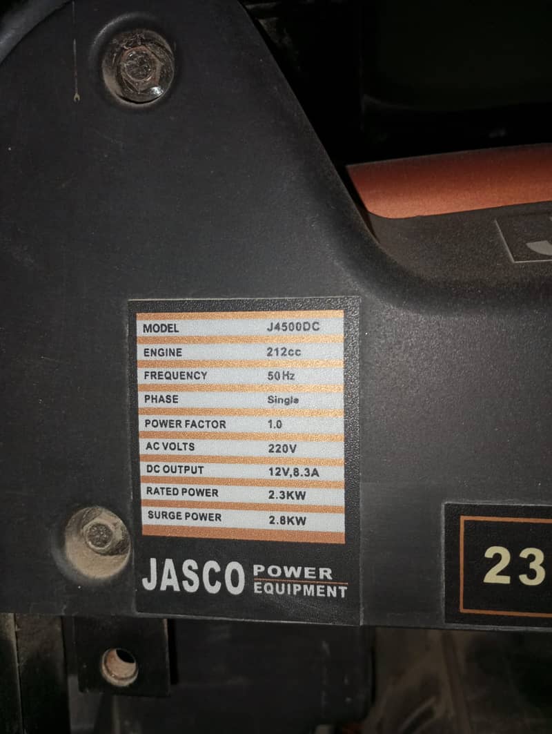 Jasco Generator 3 KVA 5