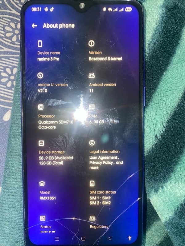 Realme 3Pro Mobile For Sale 3