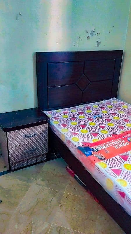 Single bed with mattress 2