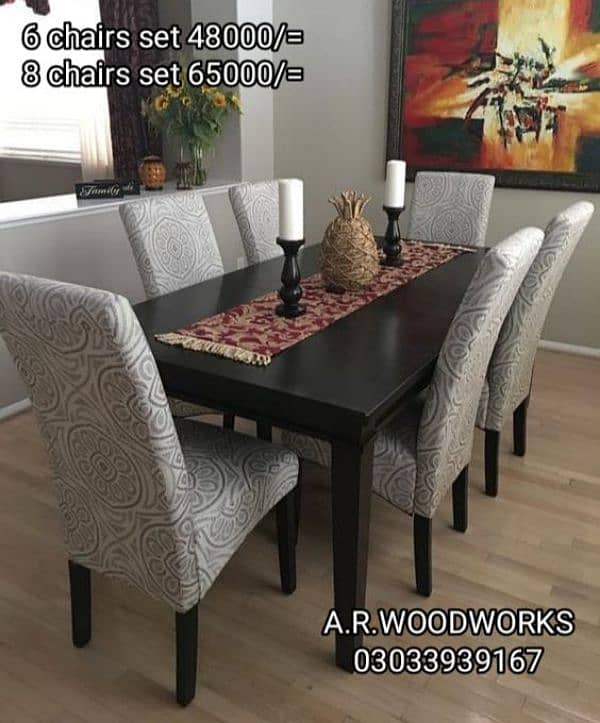 DINING TABLE / DINING CHAIRS / CHAIRS SET 9