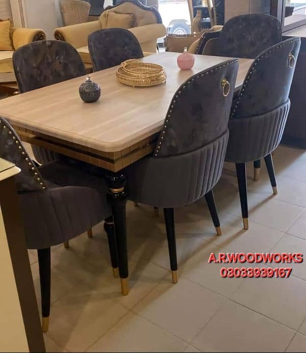 DINING TABLE / DINING CHAIRS SET / TABLE CHAIRS 2