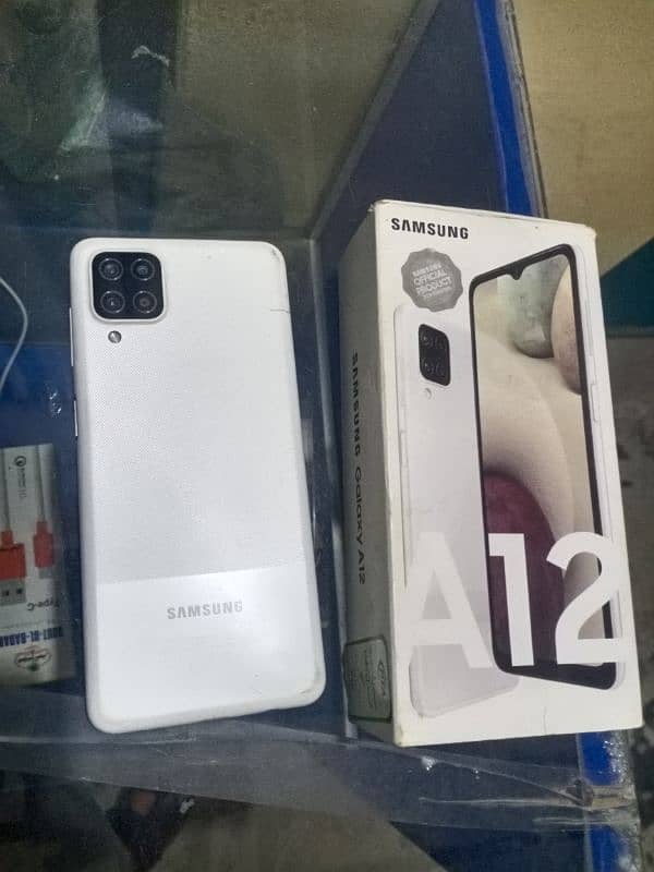 samsung a12 with box 4/128 urgent sale 0