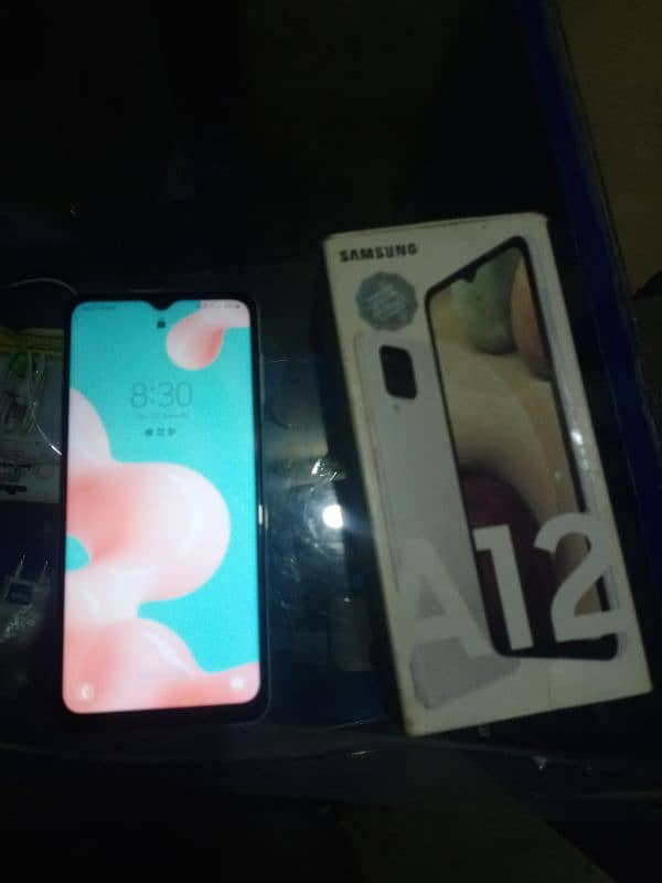 samsung a12 with box 4/128 urgent sale 1