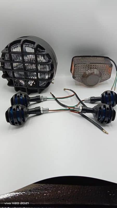 Head light back light and indicator set. 4