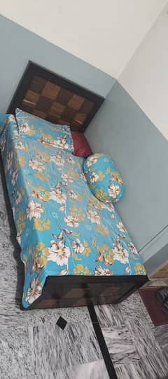 Single bed for sale without mattress.