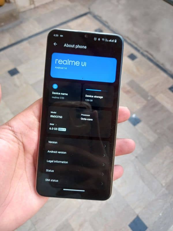 realme c53 condition 10/10 with box charger warranty 7