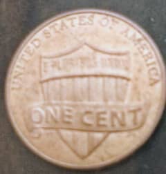 1 cent coin rear coin