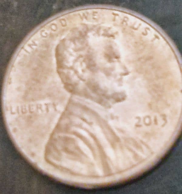 1 cent coin rear coin 1