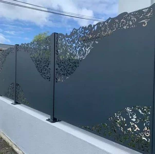 Spanish main gate/glass CNC railing/aluminum glass windows/modern gate 13