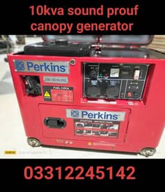 parking Cummins 10kva sound prouf  generator good condition