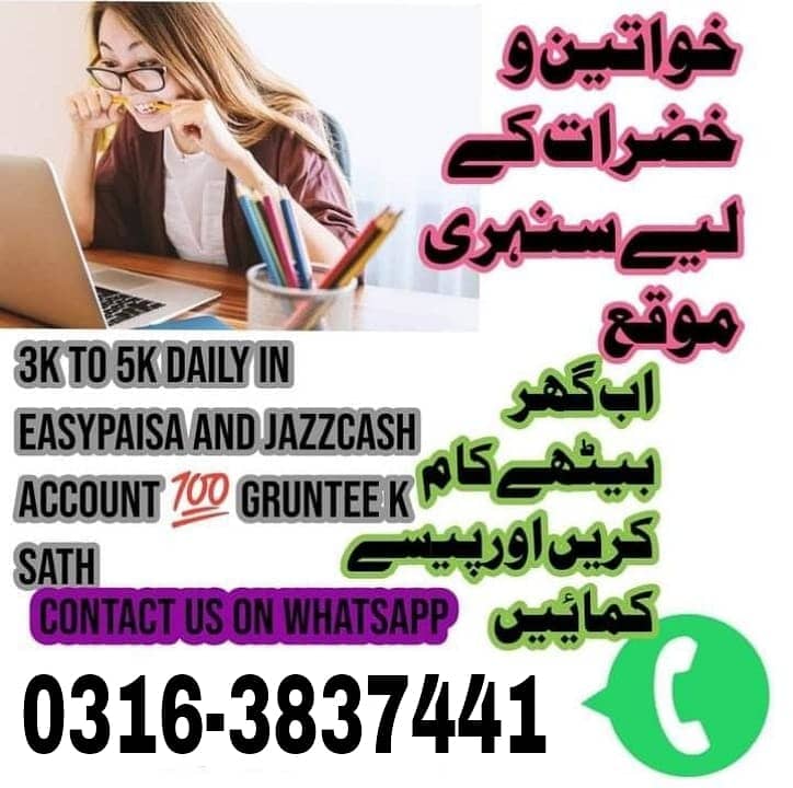 Part time jobs available in pakistan, online earning, work from home 0