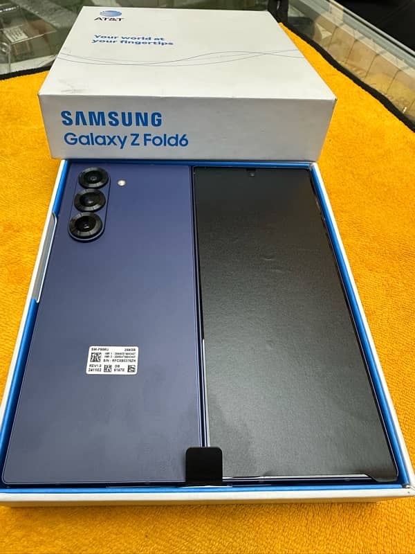 samsung fold 6 12/256gb PTA approved box pack 5